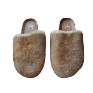 Beek Flufftail Shearling Mules Size 8